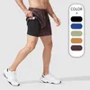 Löpning shorts 2-i-1 för män tröjor jogger jogging tröja komprimering bottnar manlig träning fitness träning gym kläder