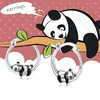 Hoop oorbellen 2022 Zwarte panda voor vrouwen schattige meisjes cirkel dieren zilveren kleur mode veelzijdige oor sieraden geschenken