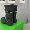 2023 Puddle Bomber Botegas Boots Nylon مقاومة للماء الدانتيل المسطح لأحذية الكاحل المصمم أحذية رياضية تنفس الحذاء المتوسطة تسلق الجبال الحذاء 35-40