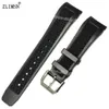 Diver Silicone Rubber Watch ленты 22 мм для IWC Men Black Strap для IWC Buckle Zlimsn Brand325u
