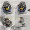 2 Color 904L Steel N Factory Cal 3186 Automatyczne zegarek Super V12 Wersja 116710 116719 Blue Black Ceramic Bezel 116710BL258S