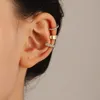 Boucles d'oreilles en strass couleur or, manchette d'oreille Non perçante, Clip d'oreille pour femmes et hommes, faux Cartilage, bijoux tendance