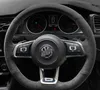 Auto stuurwiel Cover Diy Aangepaste Suede lederen vlecht voor Volkswagen Golf 7 GTI Golf R MK7 VW Polo GTI Scirocco 2015 2016