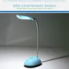 Nattlampor Fexable Fashion Wind LED Desk Light Battery Operated Book Reading Lamp Green/ Blue