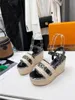 Diseñador de lujo para mujer Harbour Line Wedge WMNS Sandalias Sandalias Zapatos Chanclas con caja