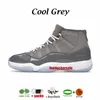 Cherry 11s Chaussures de basket-ball pour hommes Midnight Navy Navy Cool Grey Pure Pure l￩gende d'agrumes Gamma UNC Bred Low Cap Gown Concord Space Jam Men Femme Trainer Sports Sneakers