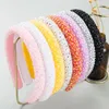 Sparkly Colorful Hair Hoop Rhinestone Full Crystal Headbands Elastic Hairbands Baroque Hair Accessories Headdress For Women