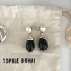 Designer-Ohrringe von Sophie Buha Cool Beauty Sophie Buhai Eleganter kleiner Wassertropfen Einfache Ohrringe mit PerlenW6F0