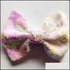 Autres organisations de ménage Paillettes Glitter Glitter Hairclip Baby Girl Hair Bow Épingles à cheveux Bowknot Ties Hairs Clips Hairwear Enfants Bou Otspd