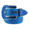 Fashion Designer Bb Simon Belts for Women Men Shiny diamond belt Black Blue white multicolour with bling rhinestones as birthday gifts 20 Colors
