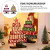 Juldekorationer 2st Xmas Desktop Trädekor Engelskt trädmodellering Ornament