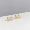 Dangle Earrings Long Tassel Pearl Simple Bow Micro-set Zircon Stud Light Luxury Party Wedding Jewelry