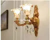 Wall Lamp Modern European Gold Alloy LED Crystal Sconce Indoor Lamps With 1 Lights 2 For Bedroom Lighting D