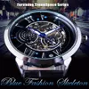 OFERSININIK 2019 TIME Space Fashion Series szkieletowe męskie zegarki Top marka luksusowy zegar Automatyczny męski zegarek na nadgarstek