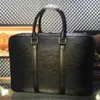 CLASSIC EPI water ripple nero Borse in vera pelle valigetta da uomo borse da lavoro con marchio Design EXPLORER borsa a tracolla da lavoro269M