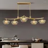 Hanglampen Alle koperen licht luxe tak kroonluchter postmoderne creatief ontwerp eetkamer woonkamer tafel