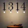 Lampy wiszące cyfrowe zawieszenie luminaire stół jadalny lekki przemysłowy wystrój domu