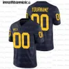 Custom Michigan Wolverines College Football Jerseys Zach Charbonnet Tom Brady Ronnie Bell Woodson Joe Milton