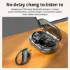 V5.3 Bluetooth hörlurar trådlösa hörlurar öronkrok med laddningsfodral LED Display Touch Control 9D Hifi Stereo Sound WaterProod