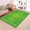 Tapis moderne Tapis de football 3D Tapis en flanelle Tapis en mousse à mémoire de forme Garçons Enfants Jouer Crawl Mat Grands tapis pour la maison Salon Couverture