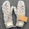 five fingers gloves Unisex Wool Mittens Fashion Designer Warm Glove Twist