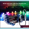 Светодиодные модули RGB Mode IP68 Водонепроницаемые DC5V FL Color Pixel String Lights 50pixels/Piece с 17 -кратным контроллером.