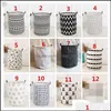 Opbergmanden Opvouwbare mand Kinderspeelgoed Opbergzakken Bakken Bedrukte Diverse Emmer Canvas Handtassen Kleding Organizer Tote 55 Stijlen W Otpwg