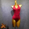 Scena noszenia 5 kolorów łacińskie ubrania taneczne damskie backless tops Summer Sexy Tango Costume