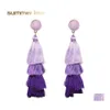 Charm Fashion 4 Layered Tassel Earrings Wool Mti Color Bohemian Fringe Drop Long Jewelry For Women Girls Wholesale Delivery Otfel