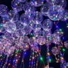 Led Strings New Bobo Ball Wave Line String Balloon Light con batteria per Natale Halloween Wedding Party Home Decoration Circar D Dhpro