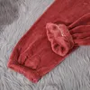 ملابس نوم للسيدات شتاء الصوف المرجاني سراويل بيجاما نساء ملابس دافئة للملابس الإناث للملابس المنزلية غير الرسمية الحرارية