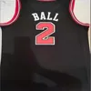 2022-23 كرة السلة Demar 11 Derozan Lonzo 2 Ball Ayo 12 Dosunmu Alex 6 Caruso Jersey Stitched and Embroidery Mens