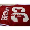 NCAA Lower Merion 33 Bryant Jersey College Men High School Basketball Red White Black Stitched