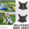 犬の襟のリーシュタクティカルキャットドッグハーネス屋外サービストレーニング調整可能なペットベスト快適な軍事パトロールを備えた小さな犬の猫T221212のハンドル