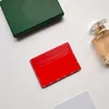 Modische, luxuriöse und praktische Kartentasche in Sandwich-Optik, 4 Kartenfächer mit Logo auf der Innenseite, schwarzes Kalbsleder, 12 Farben, optio320b