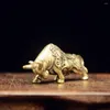 Dog Apparel 2PCS Brass Cow Handiwork Decor