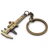 Vernier Caliper Keychain Pendant Metal Keyring Key Chain Creative Measuring Tool