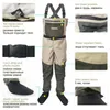 Outdoor Clothing Fishing Waders Pants Chest Overalls Waterproof Clothes With Soft Foot Breathable Boot Hunting Work DX1270a