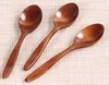 Dinnerware Sets Wooden Spoon Style Eco-friendly Long Handle With Lace For Travel Picnic Camping Or Everyday Kitchen Use Household Items