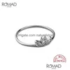 Wedding Rings Dainty Cz Crystal Engagement Ring For Women 925 Sterling Sier Thin Finger Gold Marquise Zircon R50 Drop Delivery Jewelr Dhreh