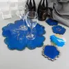 Bordmattor 5st/set Placemat Mold Kit Diy Crystal Epoxy Flower Tray smycken Hantverksm￤ssiga verktyg K￶ksmaterial