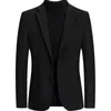 Herenpakken 2023 Merk Mannen Wol Blends Jasje Mode Effen Kleur Slim Fit Blazer Party/Bruiloft Tuxedo Blazers Terno