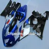 2004 2005 için mavi gümüş gövdeli Suzuki Fairing GSXR 600 750 K4 GSXR600 GSXR750 04 05 GSX R600 Tam Set Fairings Kits261m