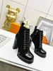 Designer Luxury Women Runway Star Trail Line 20 Years PVC x Leather Boots Ankle Boot silhouette Booties With Original box