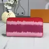 Klassieke printbloemportel Dazzle Color Zipper Coin Bag Designer Luxe handtassen Portemoes Portemuleert Women Organ Interlayer Designer Card219Z