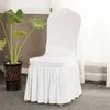 Stoelbedekkingen GY7416 Happy Wedding Soft Dikke GyroHome 1pc Dining Cover Seat Sarung Kerusi Spandex "Aangepast" Elastische stof