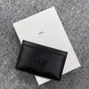 Porta-cartões de couro genuíno de luxo Porta-moedas Porta-chaves Carteiras de luxo Designer de moda clássico Feminino Masculino Clutch Purses Mini padrão estampado Aberto Curto Quadrado