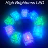 Aoto colors Mini Romantic Luminous Cube LED Artificial Ice Cube Flash LED Light Wedding Christmas Decoration