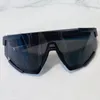 Herrenmode-Sportsonnenbrille SPS 04W Damen PRA Linea Rossa Impavid Brille Wrap Nylon schwarzer Rahmen Schiefergläser 100 % UVA/UVB-Schutz GRÖSSE 139-125 mit Originalverpackung