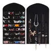 Storage Boxes 32 Pockets Hanging Wardrobe Earrings Ring Necklace Bracelet Display Holder Bag Ear Chain